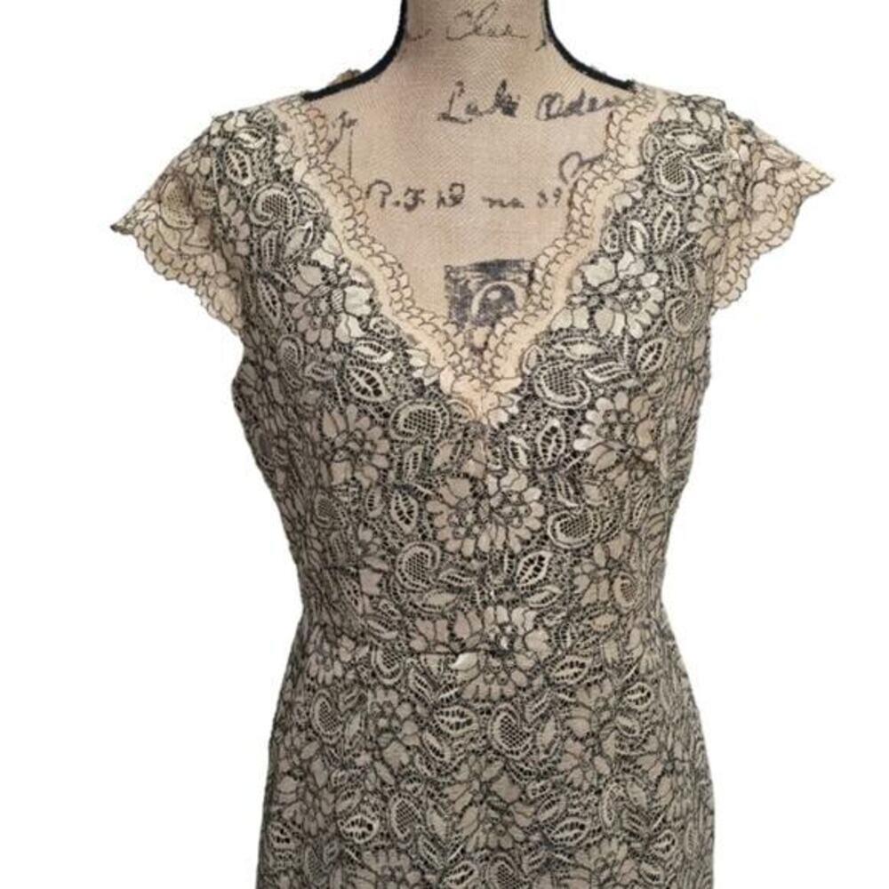 Calvin Klein Lace Dress Sleeveless Sheath Cocktail Party Evening Career‎ Size 8 - Picture 7 of 9